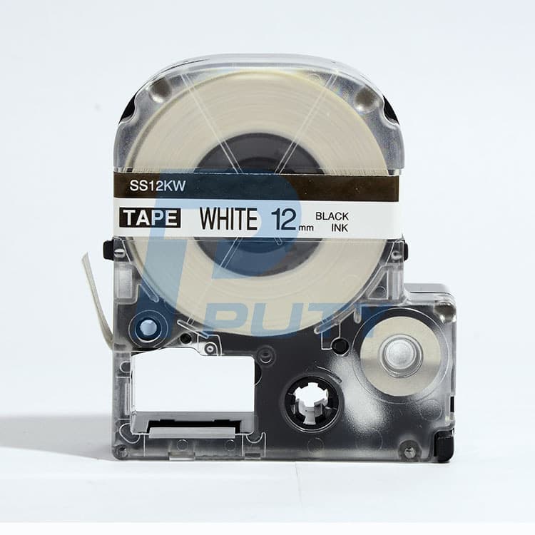 Compatible 12mm LC_4WBN Black on White Label Tapes for Tepra